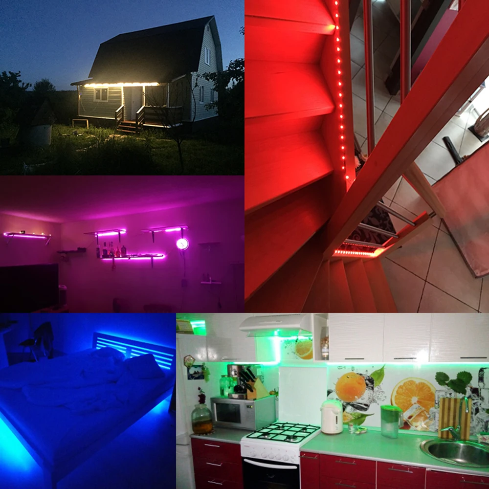 Светодиодная лента rgb 3528 5 м 12 В светодиодов RGB/белый/теплый