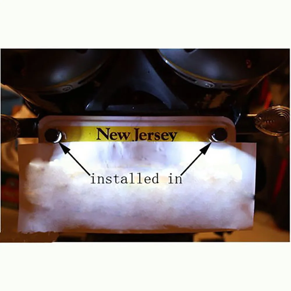 5 пар светодиодный светильник номерного знака Универсальный номерной знак