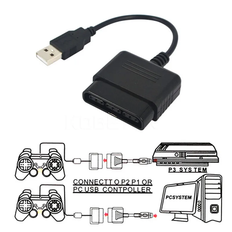 For PS1/PS2 Dualshock Joypad GamePad to PS3 PC USB Games Controller Adapter Converter Cable without Driver images - 6