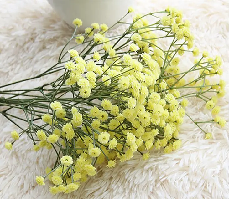 Маленькая свежая Звездная Gypsophila искусственная Цветочная подделка Цветочная композиция для домашнего свадебного украшения Мягкий гель искусственные цветы