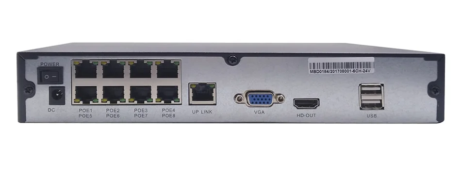 8CH охранная система 1080 P наружная крытая IP камера cctv Система HDMI 2MP Система дистанционного наблюдения