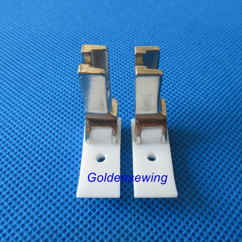 2 RIGHT &amp LEFT Non-stick coating HINGED PIPING CORDING FOOT for JUKI DDL-8500 8700 5550 8300 SINGER CONSEW | Дом и сад