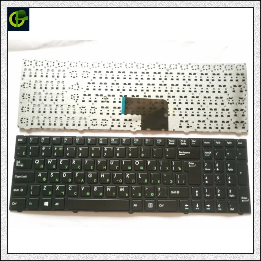 Русская клавиатура для DNS Pegatron C15 C15A C15E C17A C15B 0KN0-CN4RU12 MP-13A83SU-5283 0803498 KLAVYE PG-C1 черная с рамкой