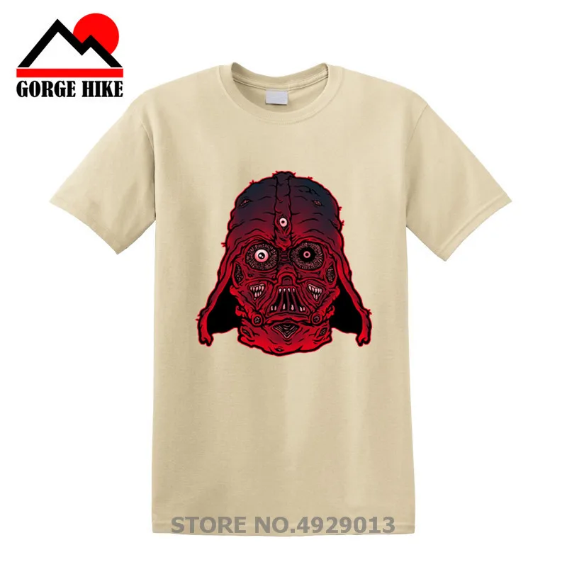 Мужские дизайнерские Забавные футболки Freak Darth Vader с принтом монстра короткими