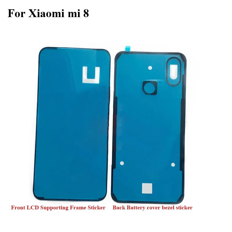 2 шт. для Xiaomi Mi 8 Mi8 задняя крышка аккумулятора наклейка ЖК экран передняя рамка 3 м