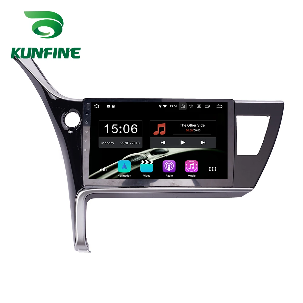 Android 9 0 Ram 4G Rom 64G PX6 Cortex A72 автомобильный DVD GPS мультимедийный плеер стерео для Toyota Levin