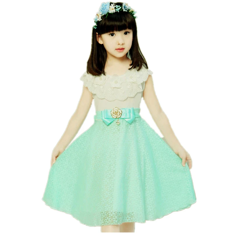 Girls Wedding Party Prom Dresses Quinceanera Robe Princess Pearl Flower Dress With Bow Teens Girl Summer Clothes 4 5 13 Year Old | Детская