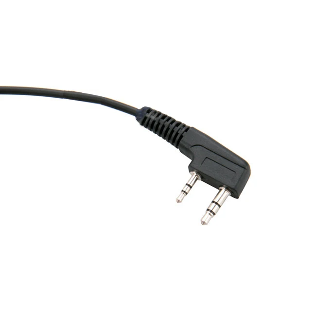 Наушники для мотоцикла с PTT микрофоном 2 Pin ушной крючок наушник для Kenwood KPG Baofeng двухсторонняя рация радио PTT Earpie