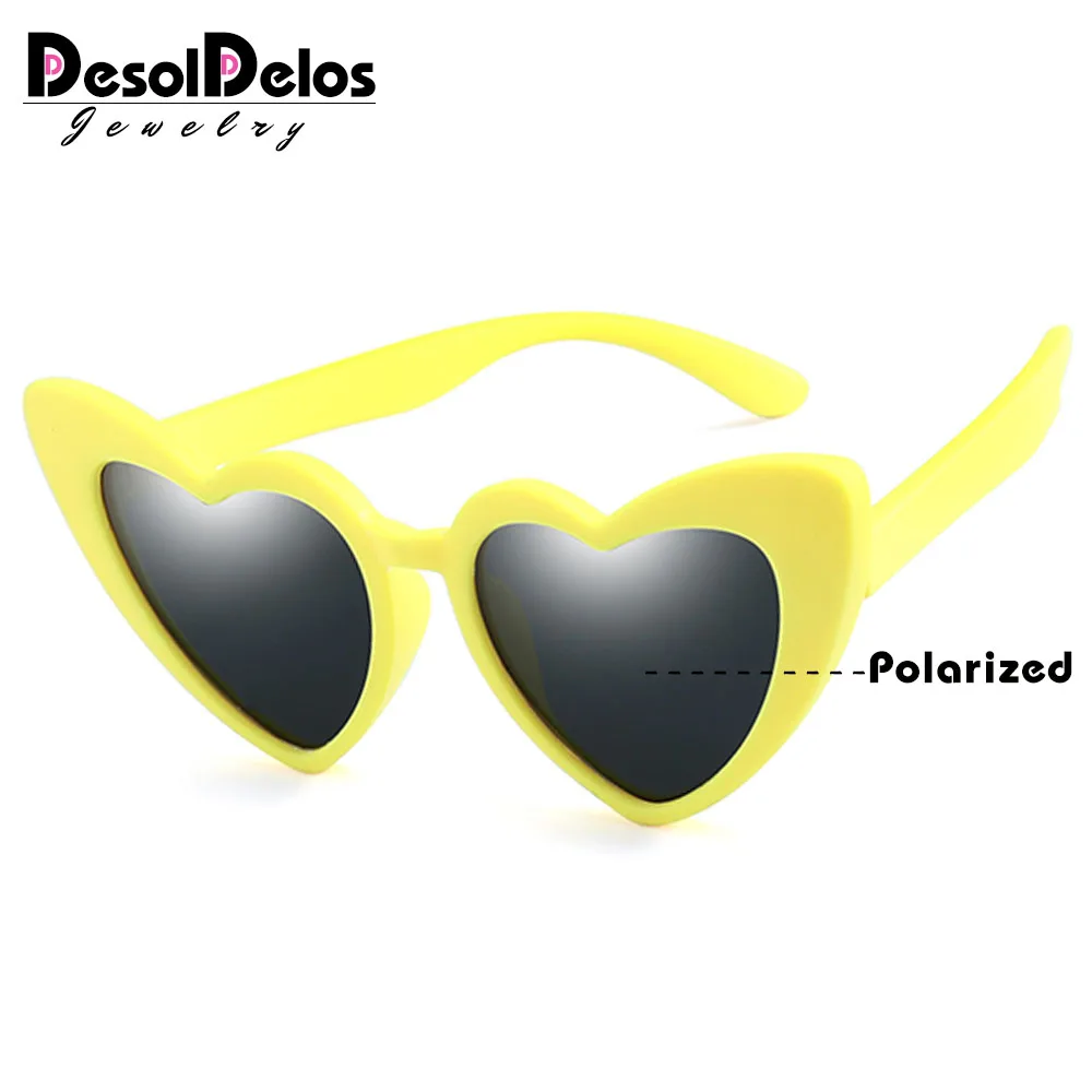 04 yellow gray Детские солнцезащитные очки для мальчиков и девочек, поляризованные детские солнцезащитные очки, PC очки с защитой от ультрафиолета, высокое качество, D323 - Цвет линз: 04 yellow gray