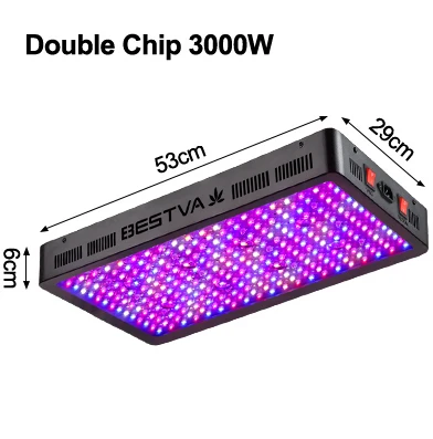 Светодиодная лампа для выращивания светильник полный спектр BESTVA 600 W/1000 W/1200 W/1500 W/2000 W/3000 Вт светодиодные лампы для комнатных растений палатка для выращивания овощей bloom переключатель Фито