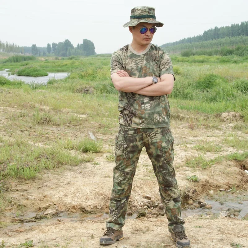 Новые охотничьи брюки bionic на питона камуфляжные для охоты кемпинга пешего