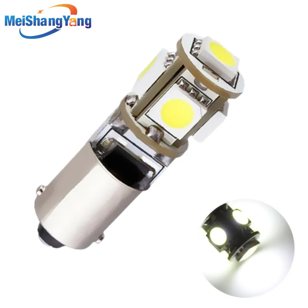 BA9S 5 SMD белый CANBUS OBC без ошибки автомобиля T4W светодиодные лампы t4w автомобильные