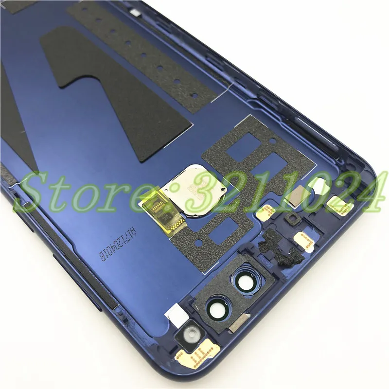 Металлический чехол для huawei Honor 7X BND-L21 BND-L22, задняя крышка, чехол на заднюю дверь, чехол на полную батарею+ отпечаток пальца+ объектив камеры