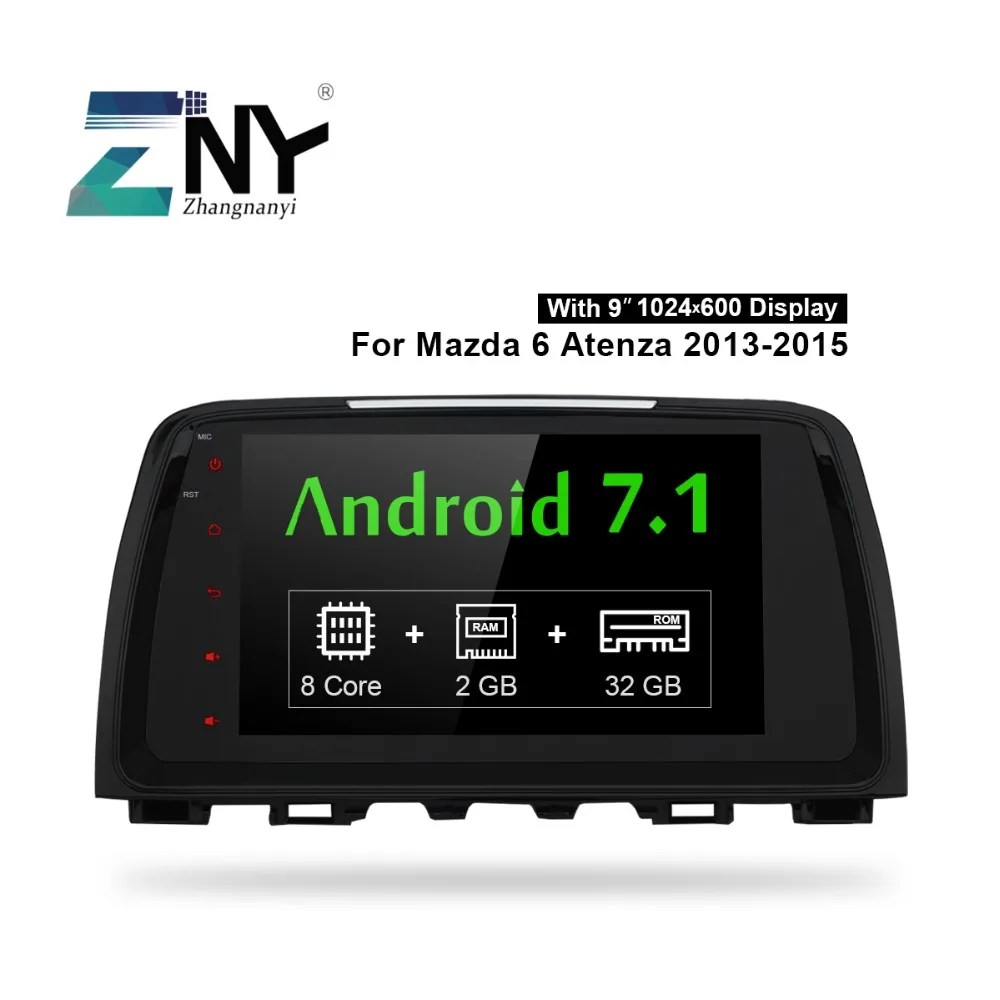 9 "Android 7 1 стерео для Mazda 6 Atenza 2013 2014 2015 Авто PC Радио RDS Аудио Видео Головной блок GPS