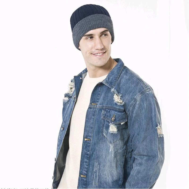 Фирменная Новинка модная зимняя шапка для Для мужчин женщин Hat Skullies шапочки