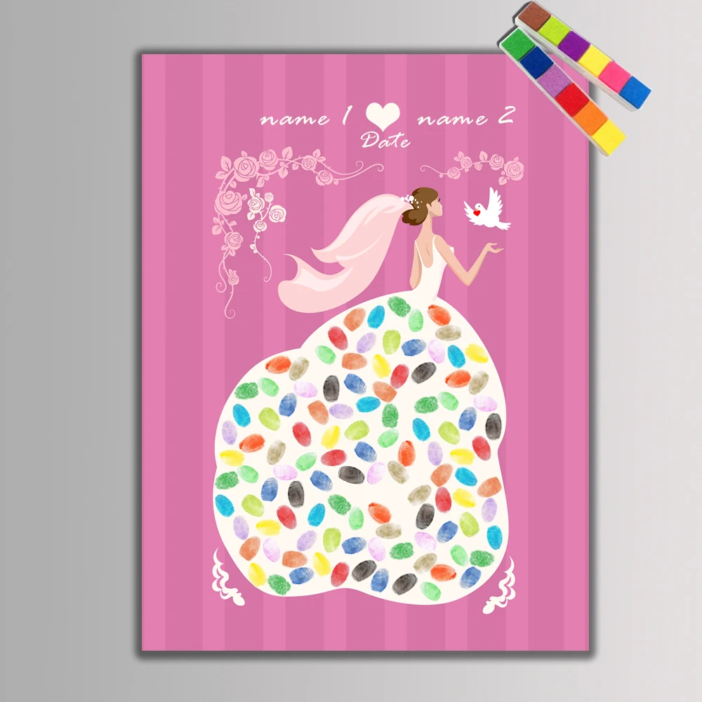 Бесплатная пользовательское имя Дата креативный отпечаток пальца Сделай Сам