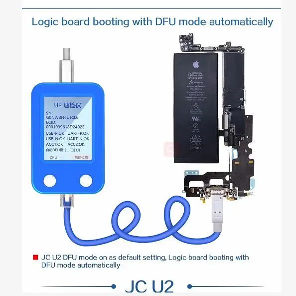 Nestest Инструменты для ремонта телефонов iPhone U2 Зарядка IC тестер неисправностей SN