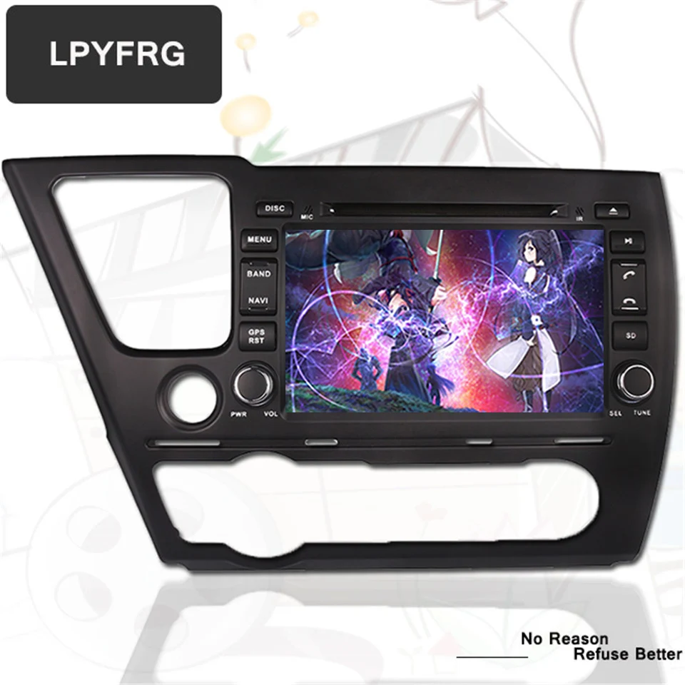 HD 1024*600 PX5 2 Din головное устройство 8 дюймов Android 1 PC Автомобильный DVD GPS для Honda Civic Saloon