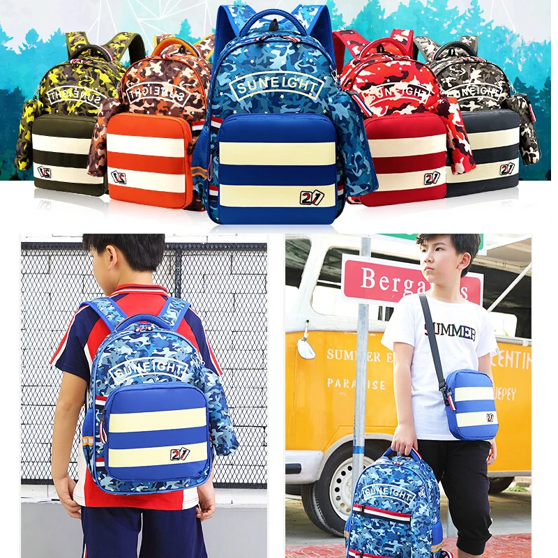 Солнечная восьмерка 2017 Новый стиль многофункциональные камуфляжные школьные