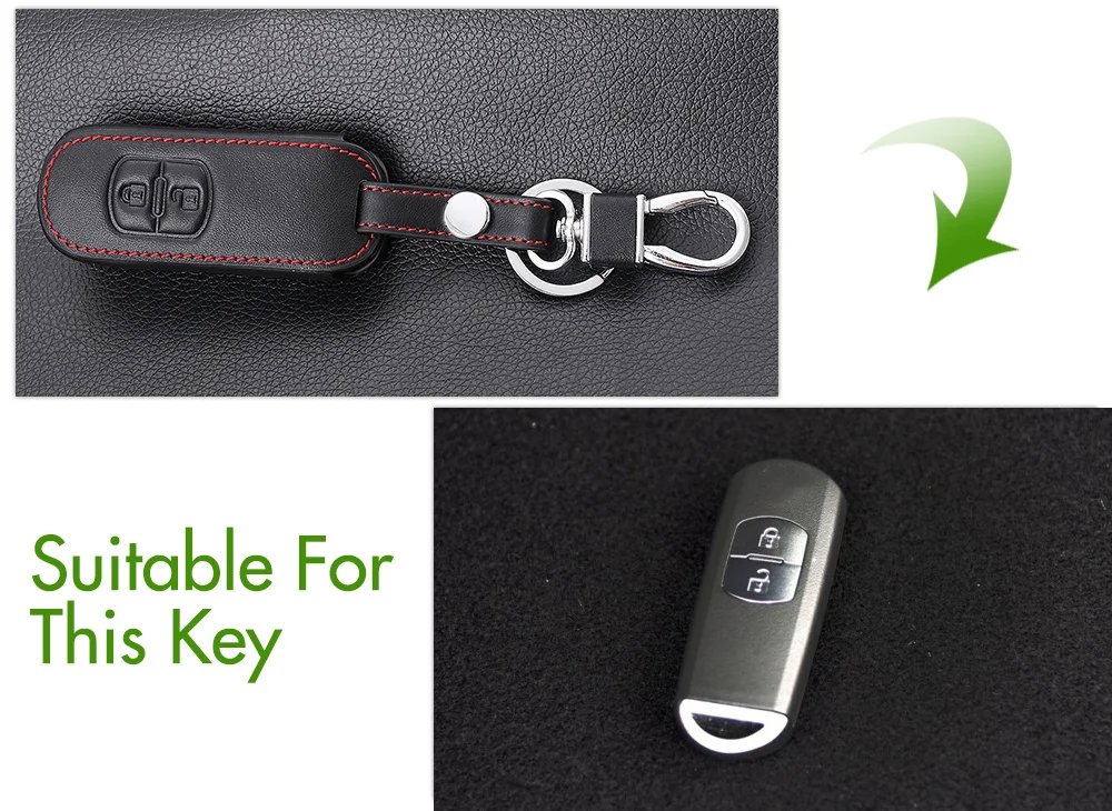 VCiiC автомобильный Стайлинг кожаный чехол для автомобильного ключа брелка Mazda 3 2 5