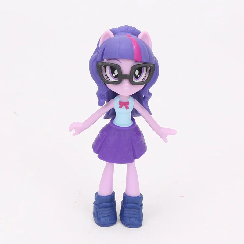 9 см игрушки My Little Pony Equestria Girls Twilight Sparkle игровой набор Пинки Пай Радуга Дэш ПВХ фигурка коллекционная игрушка куклы