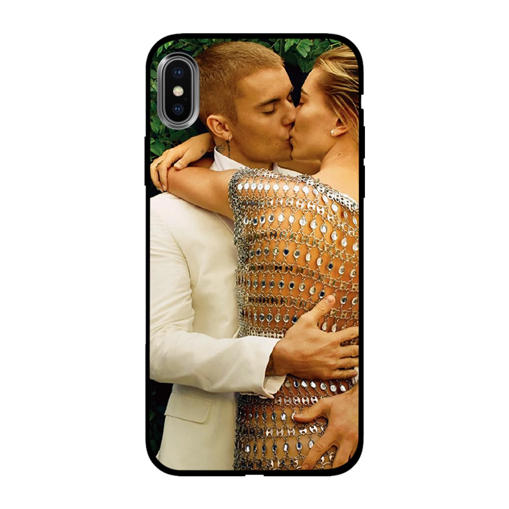 Джастин Бибер и его жена Мягкий ТПУ чехол для Apple iPhone 6 6S 7 8 Plus 5 5S SE X XS MAX XR