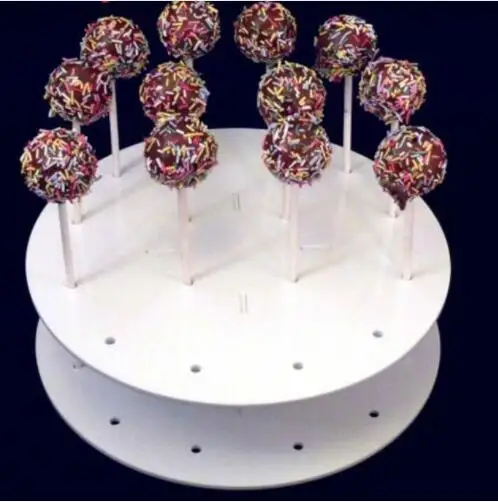 

Free Shiping 1PC 16 Holes Acrylic White or Transparent Round Acrylic lollipop rack/Acrylic lollipop stand/Holder