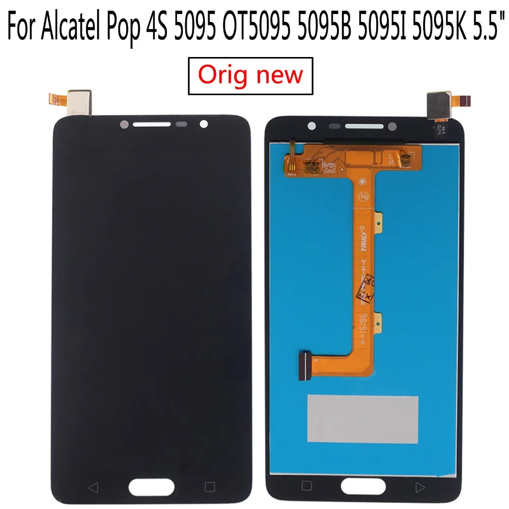 

Сменный сенсорный ЖК-экран Shyueda, 100% Oig для Alcatel Pop 5095, OT5095, 5095B, 5095I, 5095K, 5,5 дюйма, с инструментами