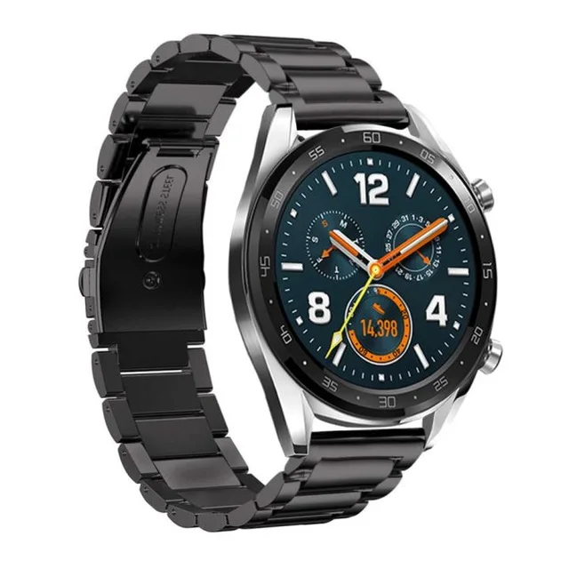 Ремешок для часов huawei watch GT Active браслет из нержавеющей стали с кожаным ремешком
