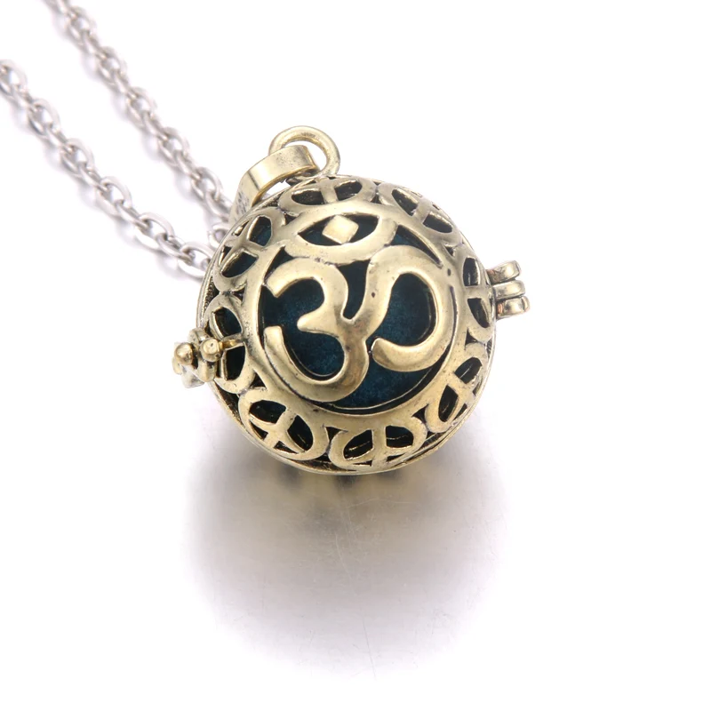 Медальоны для ароматерапии йоги диффузор ожерелья с кулоном модные ювелирные