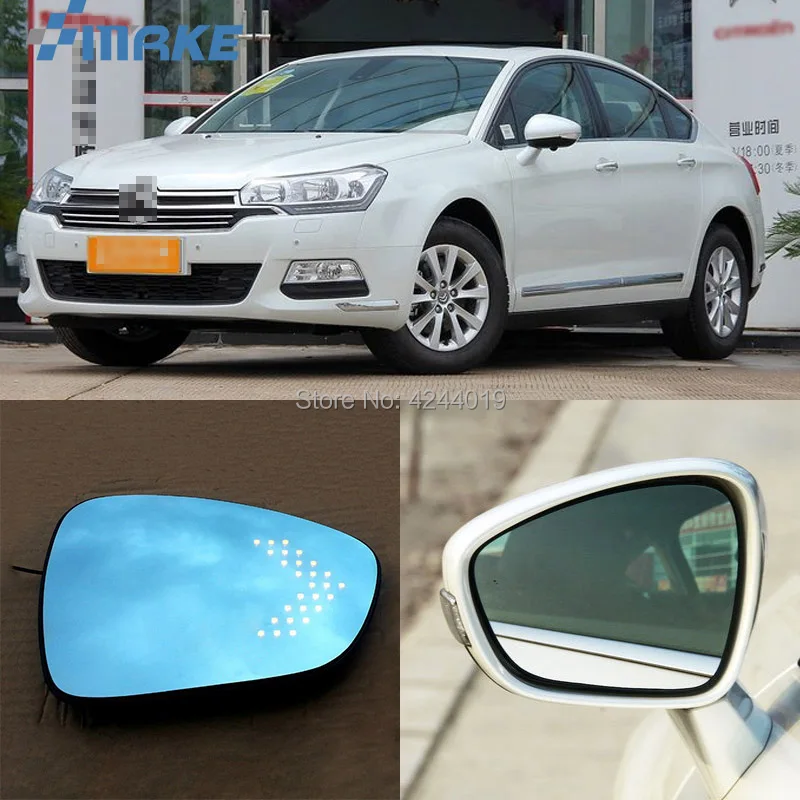 SmRKE для Citroen C5 Автомобильное зеркало заднего вида с широким углом Hyperbola Blue