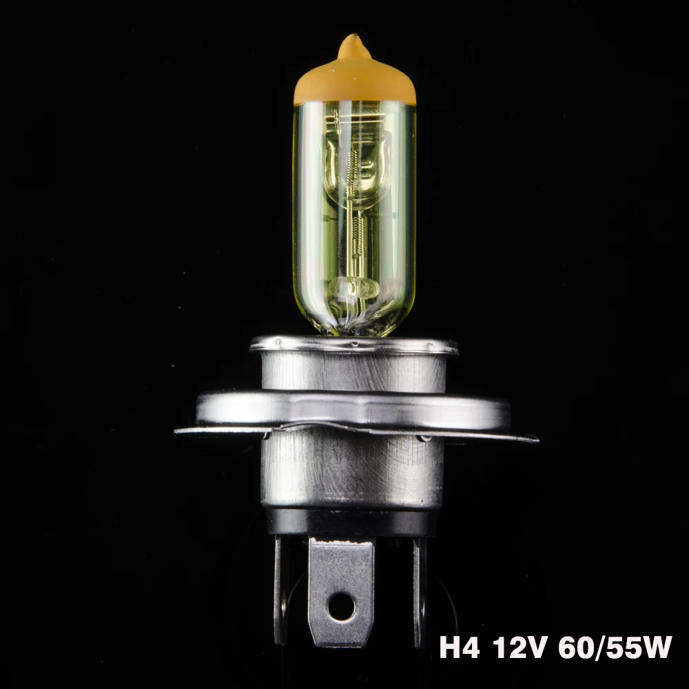 Hippcron автомобиля галогеновая лампа для фар H1 H3 H4 H7 H8 H11 9005 HB3 9006 HB4 12V 60/55W 1 шт. 3000 К ксенон желтый туман светильник Точечный светильник