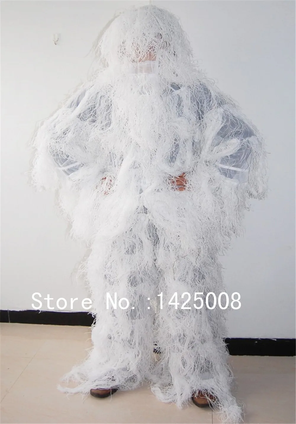 Зимние волосы Маскировочные костюмы чистый белый охотничья разведка