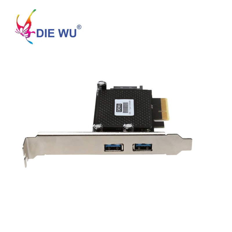 PCI E X4 к двойной USB3.1 тип A карта расширения с 15 Pin SATA питания 10 Гбит/с адаптер ASM1142 чип