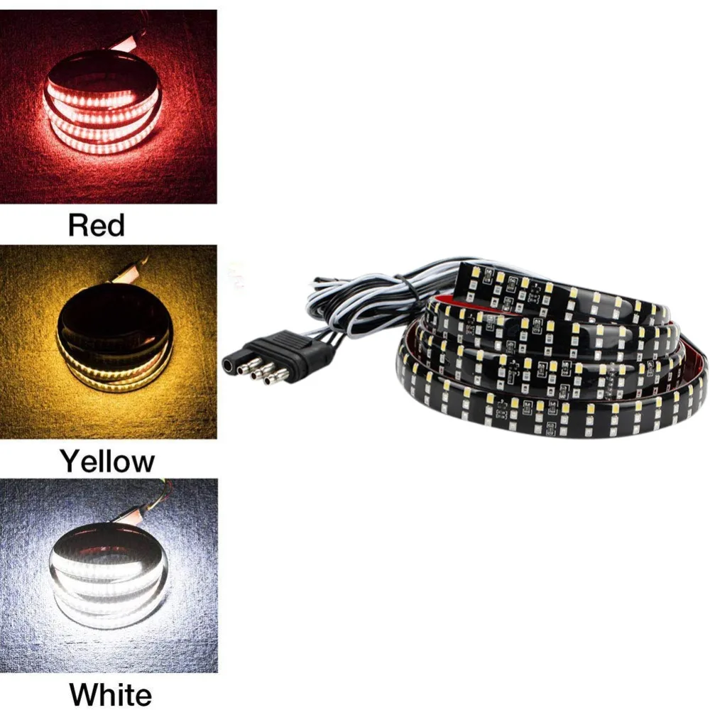 

60" 5 Mode 3 Color 432 SMD LED Tailgate lamp Reverse Brake Turn Signal Tail Light Bar