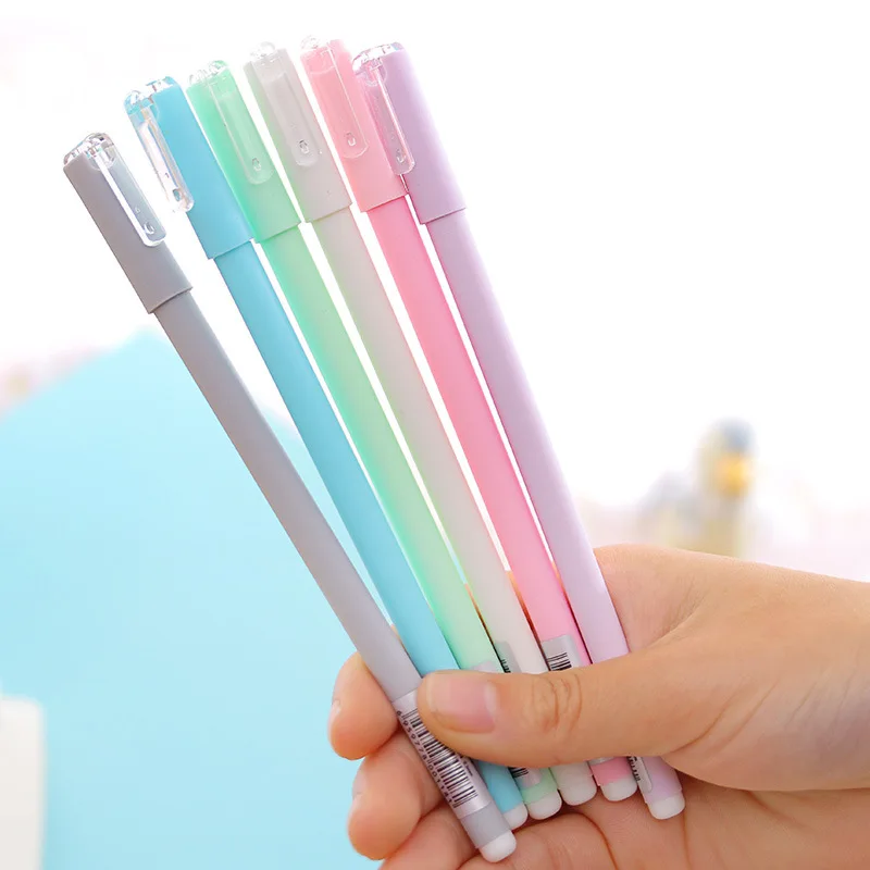 30 шт. яркие цвета гелевые кавайные ручки канцелярские принадлежности инструмент