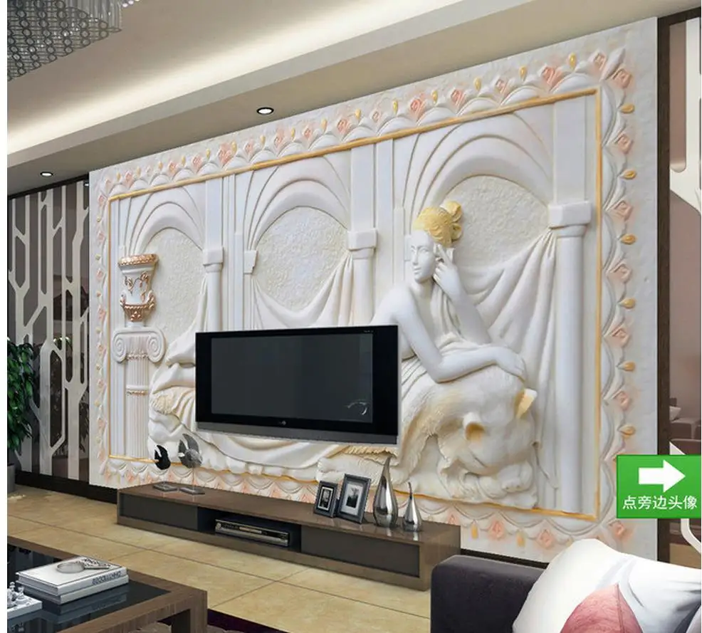 Обои 3d стереоскопические для гостиной рельефные дизайнерские обои стен в