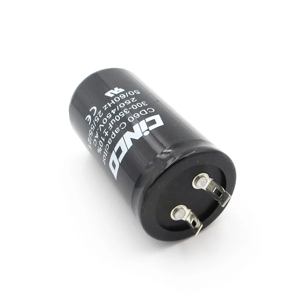 300-350 мкФ 250-450 V AC мотор прибора начать Run конденсатор с алюминиевой крышкой CD60