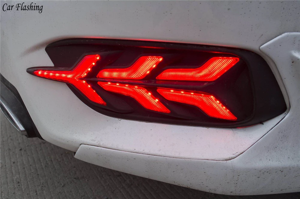 Автомобильный мигающий для Honda Civic 10th Автомобильный светодиодный DRL дневные ходовые огни Задний бампер тормозной фонарь противотуманная фара