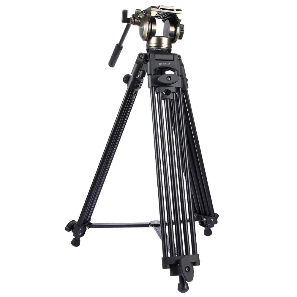 Bronze Puluz Heavy Duty видеокамера Алюминий сплав штатив с жидкости Перетащите штатива для Canon Sony цифровых зеркальных фотокамер Nikon SLR Камера - Цвет: Bronze