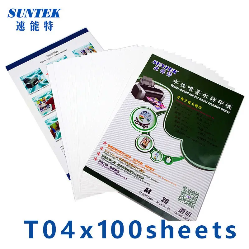 100 листов А4 прозрачная водная струйная бумага для переноса воды | Бумага для рисования -335394379
