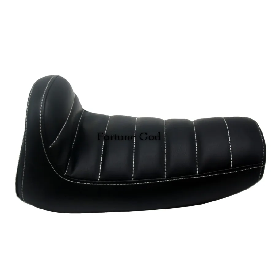 Мотоциклетное черное одноместное сиденье с гладкой полосой для водителя Harley
