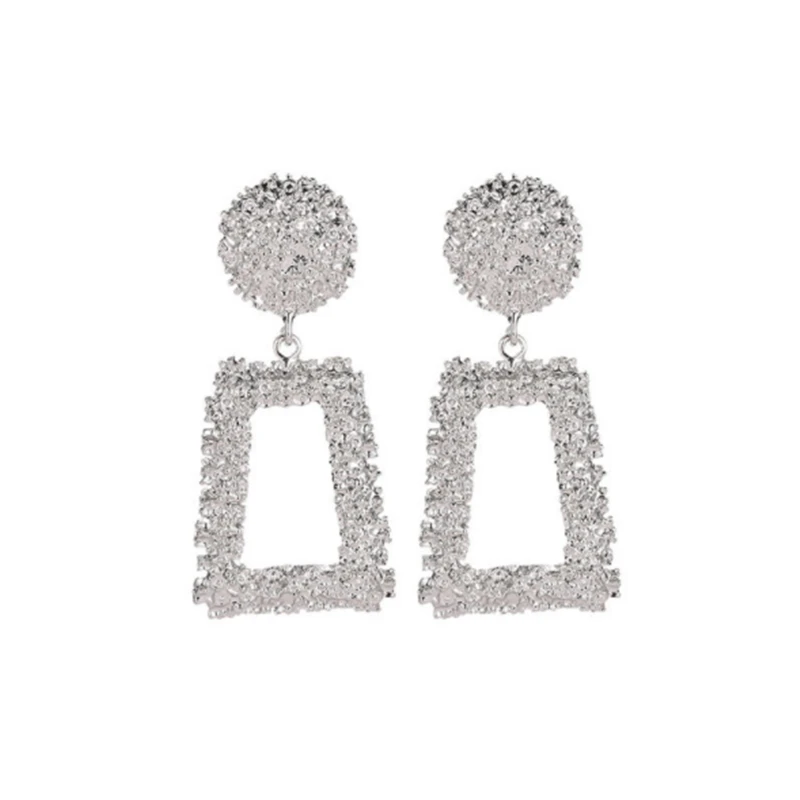 Новое поступление серебряные серьги-гвоздики золотистого цвета для женщин