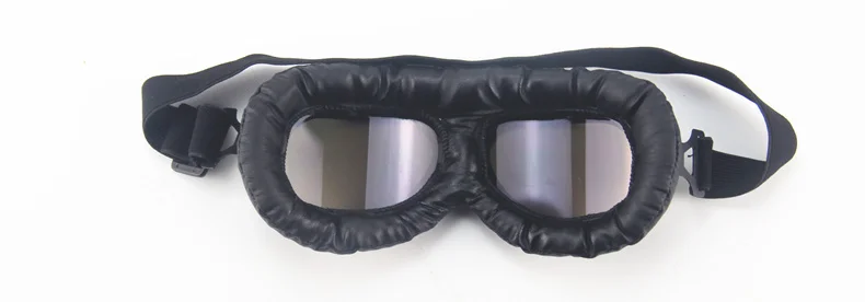 Второй мировой войны Универсальный винтажный пилот байкер защитные очки для мотоциклистов для шлема с открытым лицом Половина мотокросса очки для мотоциклов
