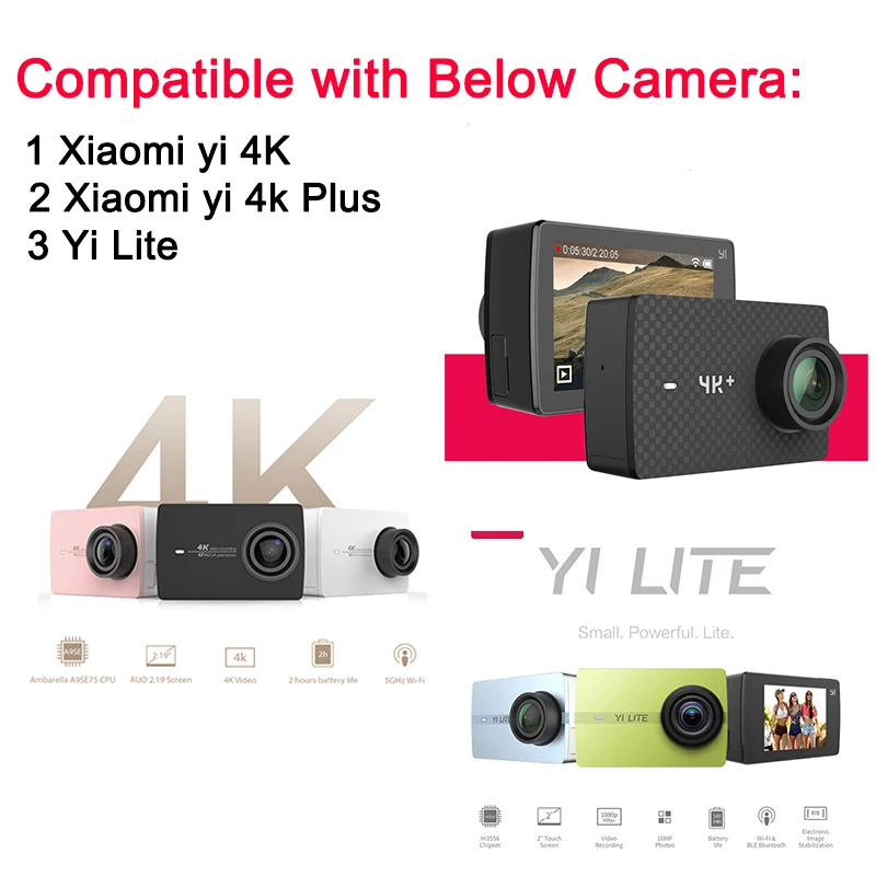 Tekcam для Xiaomi yi 4K plus Аксессуары резиновый силиконовый чехол для камеры с защитной крышкой для объектива для Yi Xiaomi 2 4K Экшн-камера