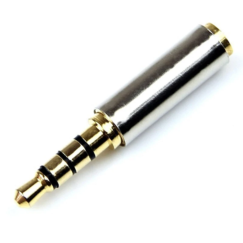 Золотой 3 5 мм штекер 2 стерео аудио разъем адаптер конвертер|Адаптеры AC/DC| |