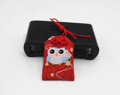 owl 1 шт. традиционная Omamori Ночная Сова Манеки Неко Феникс развеять несчастье Лаки Omamori брелок сумка Подвеска милый подарок - Цвет: owl