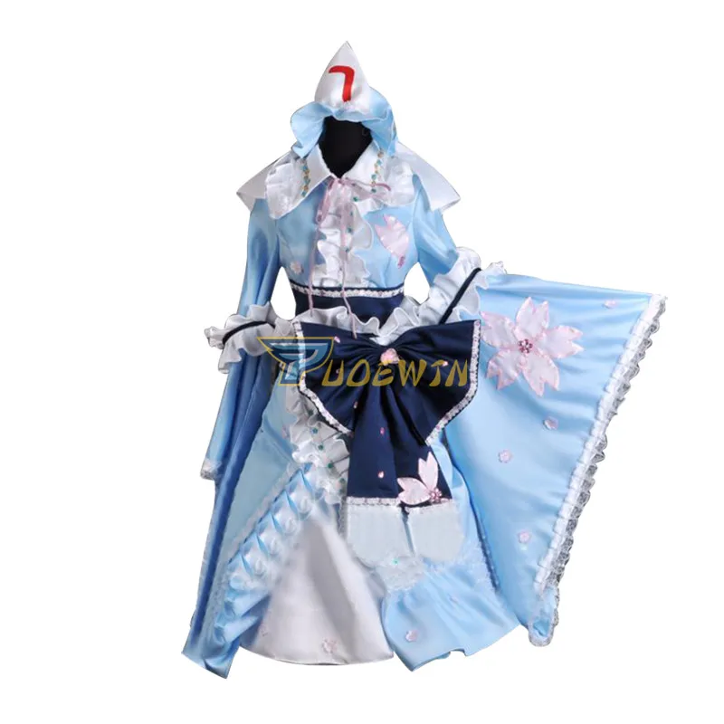 Аниме проект Touhou Saigyouji Yuyuko Косплей Костюм