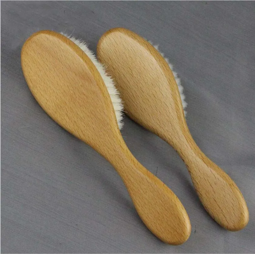 

Wooden Handle Hairdressing wool Brush Barber Neck Duster Cleaning Remove Brush Hair Styling Tools