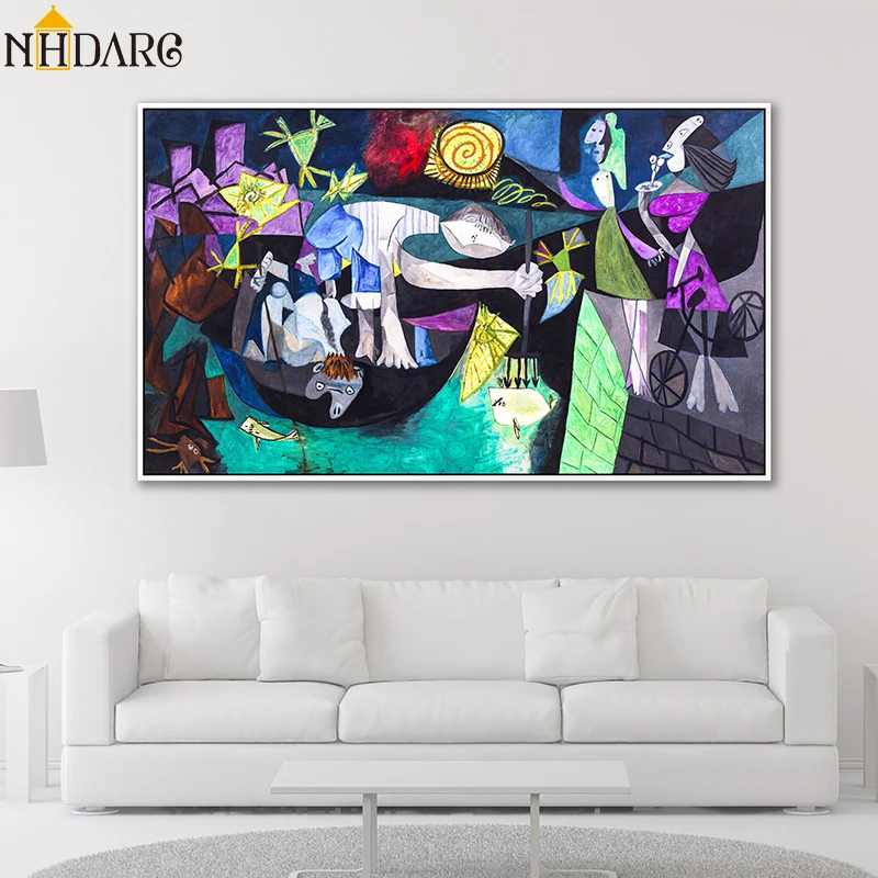 

Huge Large Size Abstract Painting Wall Art Canvas Poster and Print Canvas Painting Decorative Picture for Living Room Home Decor